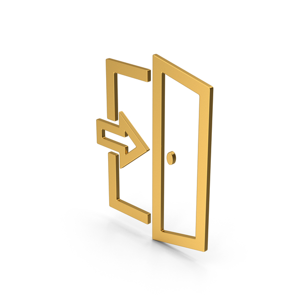 Sign: Symbol Exit Gold PNG & PSD Images Sign: Symbol Exit Gold PNG & PSD Images