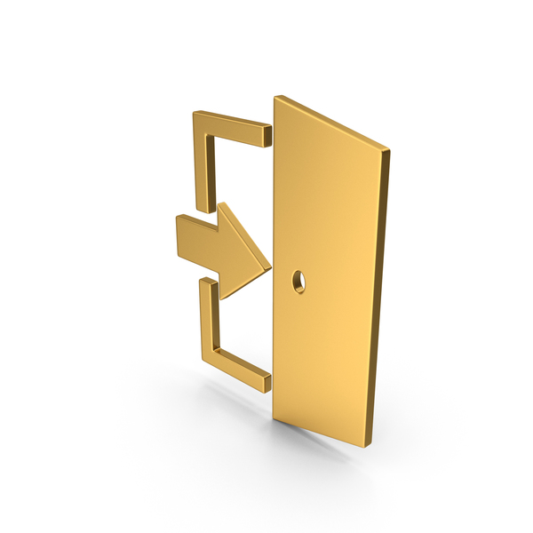 Sign: Symbol Exit Gold PNG & PSD Images Sign: Symbol Exit Gold PNG & PSD Images