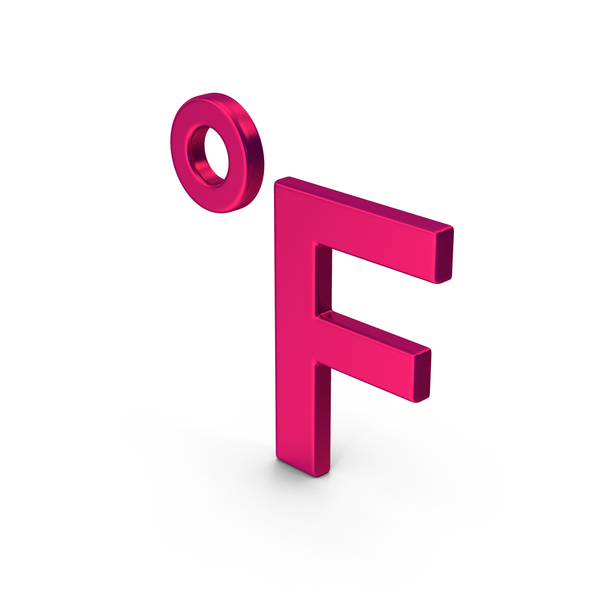 Meteorology Symbols: Symbol Fahrenheit Degrees Metallic PNG & PSD Images