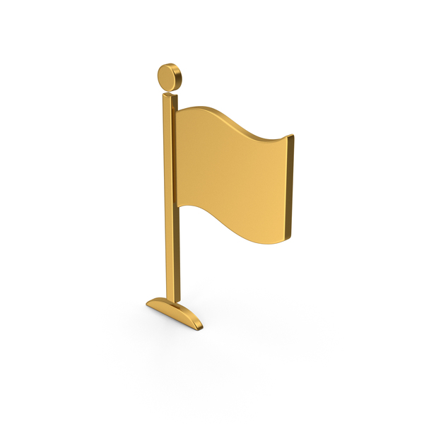 Symbol Flag Gold PNG Images & PSDs for Download | PixelSquid - S116302744