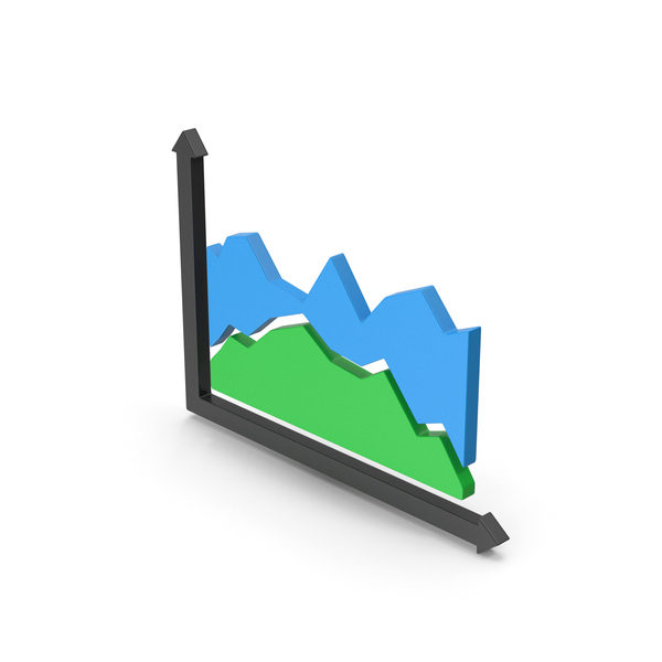 Logo: Symbol Graph Green Blue PNG & PSD Images