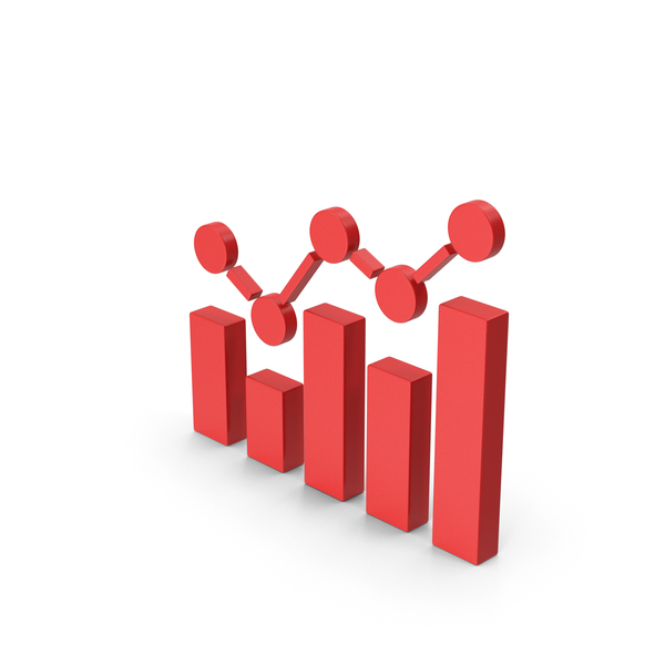 Symbol Graph Red PNG & PSD Images