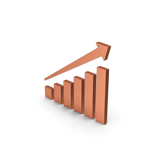Line Chart: Symbol Graph With Arrow Bronze PNG & PSD Images Line Chart: Symbol Graph With Arrow Bronze PNG & PSD Images