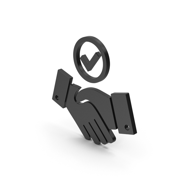 Computer Icon: Symbol Handshake With Checkmark Black PNG & PSD Images Computer Icon: Symbol Handshake With Checkmark Black PNG & PSD Images