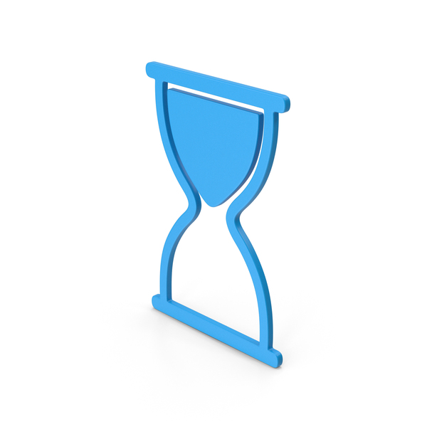 Computer Icon: Symbol Hourglass Blue PNG & PSD Images