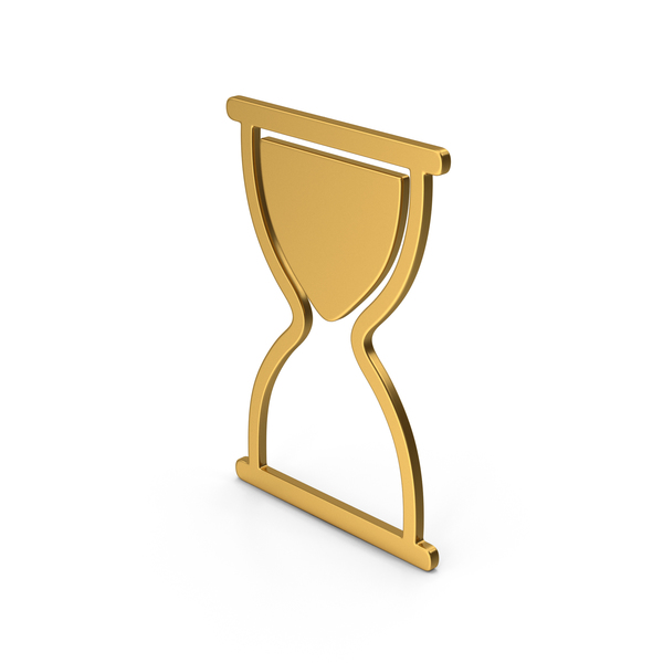 Computer Icon: Symbol Hourglass Gold PNG & PSD Images