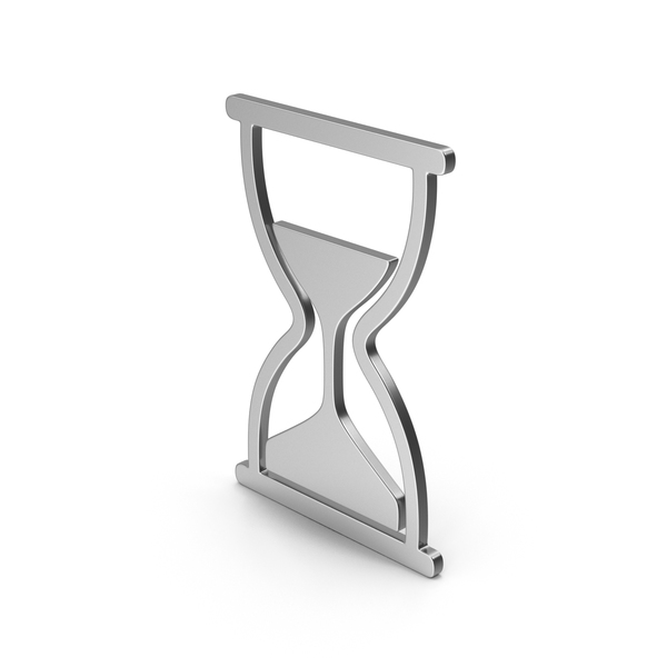 Computer Icon: Symbol Hourglass Silver PNG & PSD Images