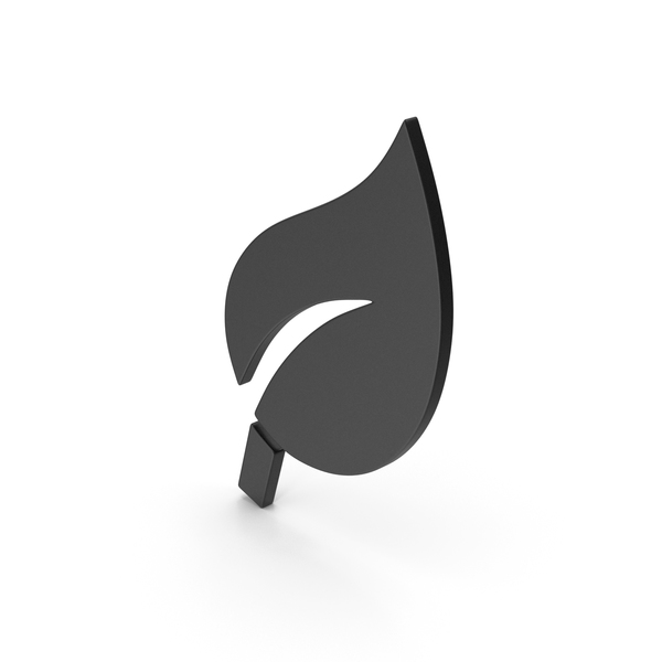 Computer Icon: Symbol Leaf Black PNG & PSD Images