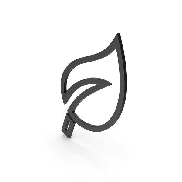Computer Icon: Symbol Leaf Black PNG & PSD Images