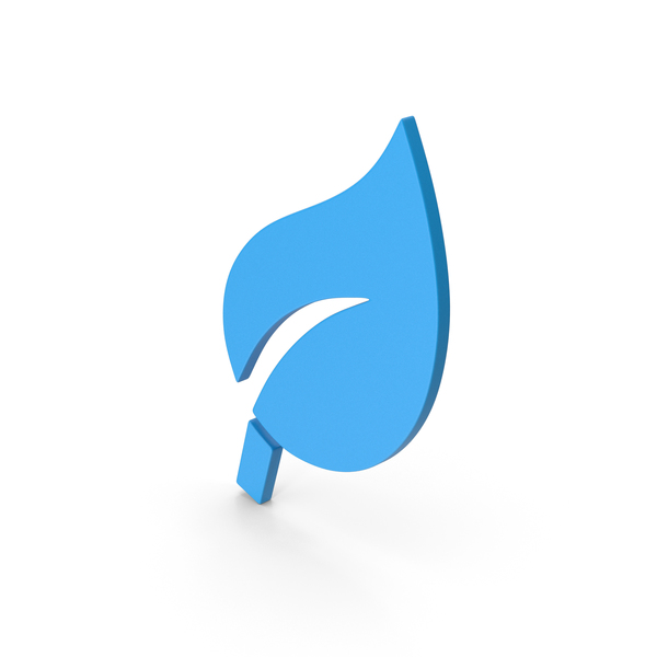 Computer Icon: Symbol Leaf Blue PNG & PSD Images