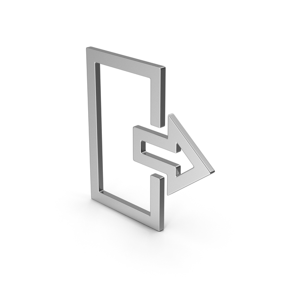 Computer Icon: Symbol Logout Silver PNG & PSD Images Computer Icon: Symbol Logout Silver PNG & PSD Images