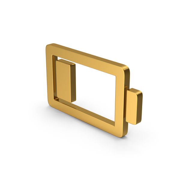 Logo: Symbol Low Battery Gold PNG & PSD Images