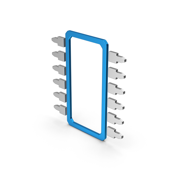 Computer Chip: Symbol Microchip Blue Metallic PNG & PSD Images Computer Chip: Symbol Microchip Blue Metallic PNG & PSD Images