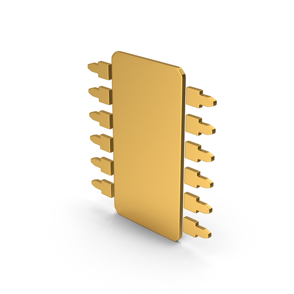 Computer Chip: Symbol Microchip Gold PNG & PSD Images Computer Chip: Symbol Microchip Gold PNG & PSD Images