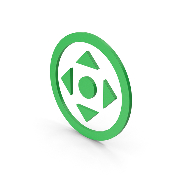 Directional Arrow: Symbol Move Button Green PNG & PSD Images