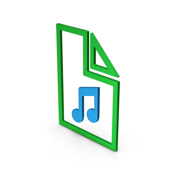 Computer Icon: Symbol Music File Colored Metallic PNG & PSD Images Computer Icon: Symbol Music File Colored Metallic PNG & PSD Images