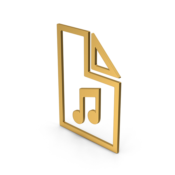Computer Icon: Symbol Music File Gold PNG & PSD Images Computer Icon: Symbol Music File Gold PNG & PSD Images