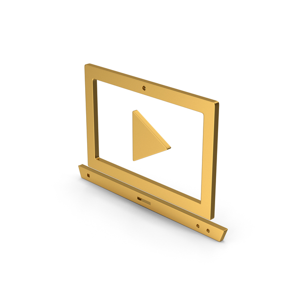 Industrial Equipment: Symbol Notebook With Play Button Gold PNG & PSD Images Industrial Equipment: Symbol Notebook With Play Button Gold PNG & PSD Images