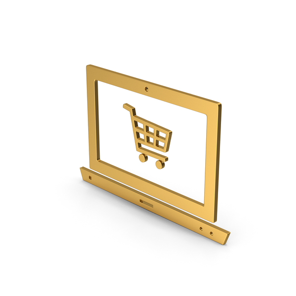 Cart: Symbol Online Shopping Gold PNG & PSD Images
