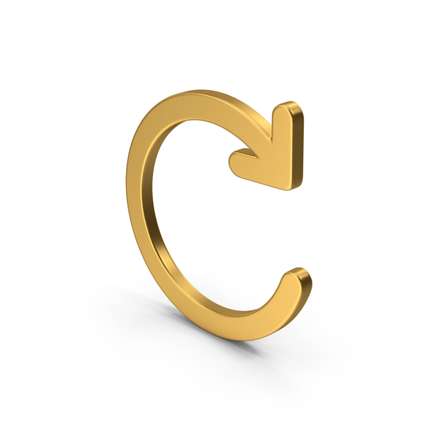 Computer Icon: Symbol Page Update Button Gold PNG & PSD Images