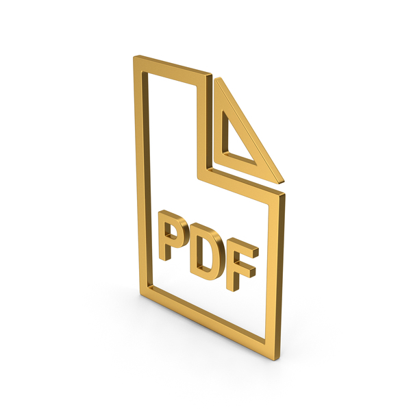 Holder: Symbol PDF File Gold PNG & PSD Images Holder: Symbol PDF File Gold PNG & PSD Images