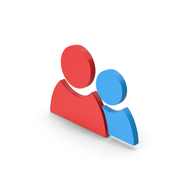 Logo: Symbol People Red Blue PNG & PSD Images