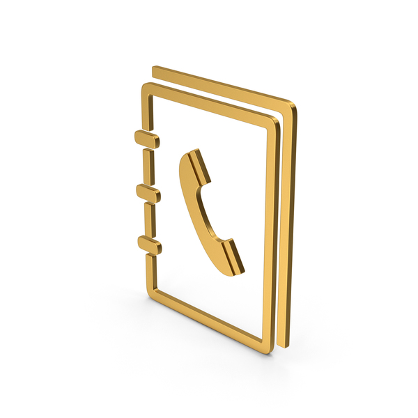 Logo: Symbol Phone Book Gold PNG & PSD Images Logo: Symbol Phone Book Gold PNG & PSD Images