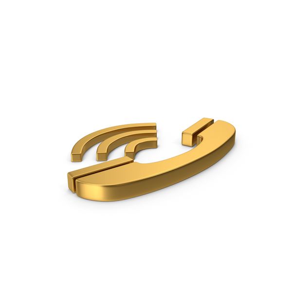 Logo: Symbol Phone Gold PNG & PSD Images Logo: Symbol Phone Gold PNG & PSD Images
