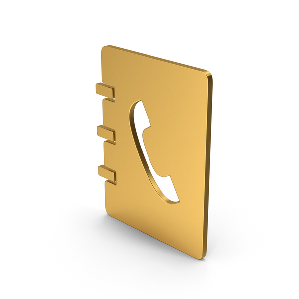 Symbol Phonebook Gold PNG Images & PSDs for Download | PixelSquid ...