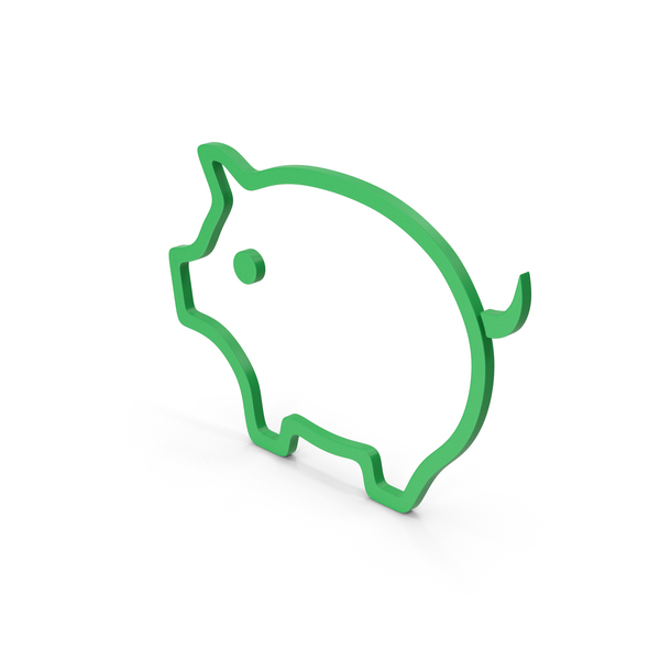 Piggy Bank: Symbol Pig Green PNG & PSD Images