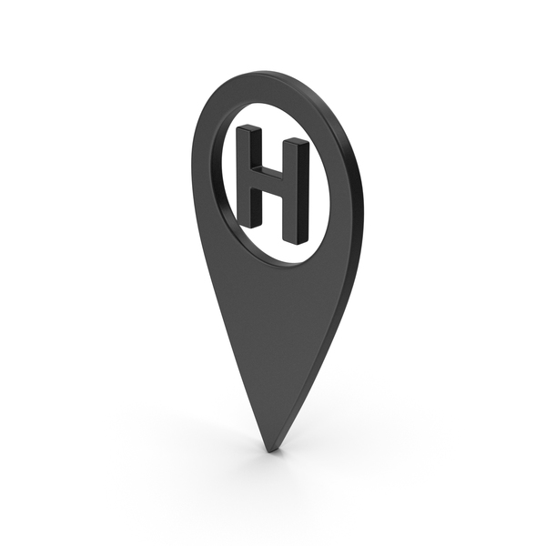 Map: Symbol Pinpoint Helicopter Landing Black PNG & PSD Images