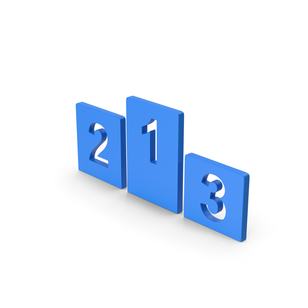 Computer Icon: Symbol Podium Blue PNG & PSD Images