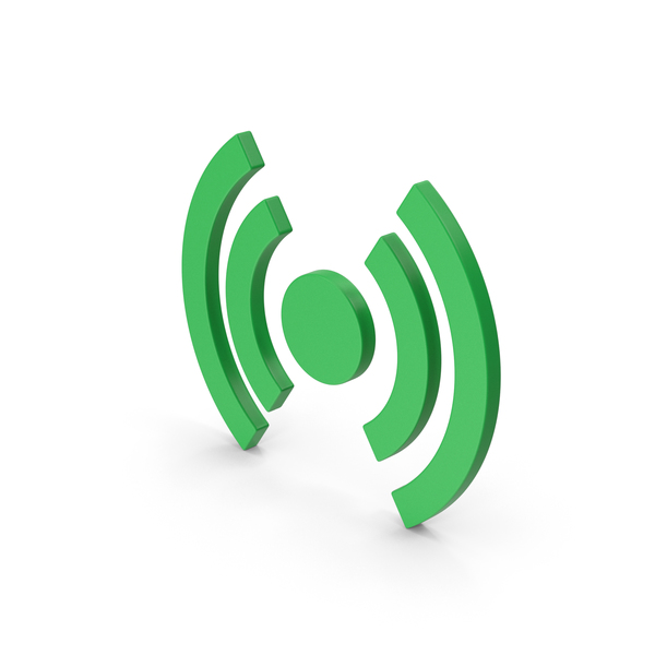 Wi Fi: Symbol Radio Signal Green PNG & PSD Images