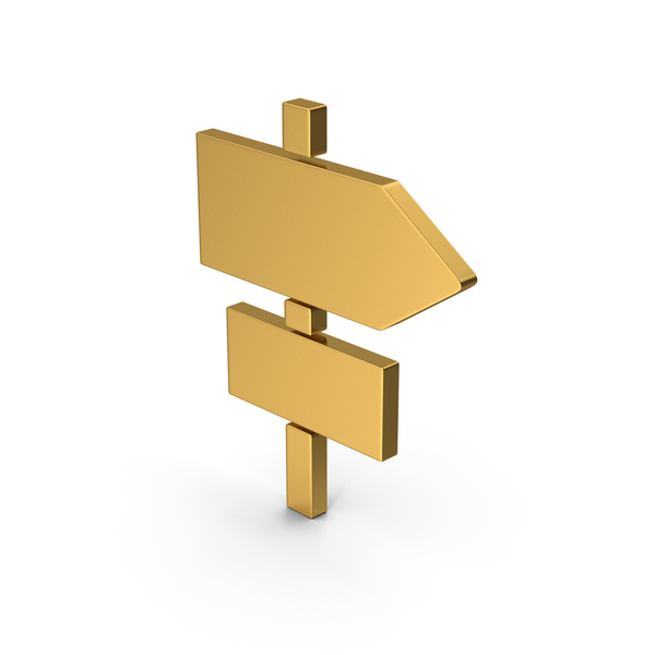 Traffic Signs: Symbol Road Sign Post Gold PNG & PSD Images Traffic Signs: Symbol Road Sign Post Gold PNG & PSD Images