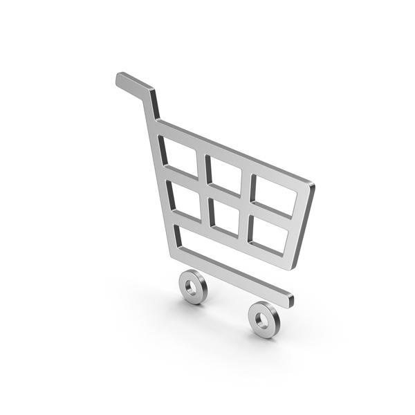 Symbol Shopping Cart Silver PNG & PSD Images