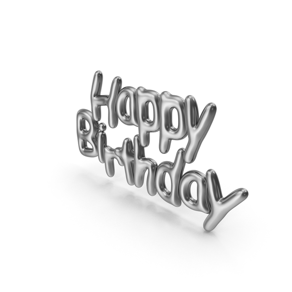 Symbols: Symbol Silver Happy Birthday PNG & PSD Images Symbols: Symbol Silver Happy Birthday PNG & PSD Images