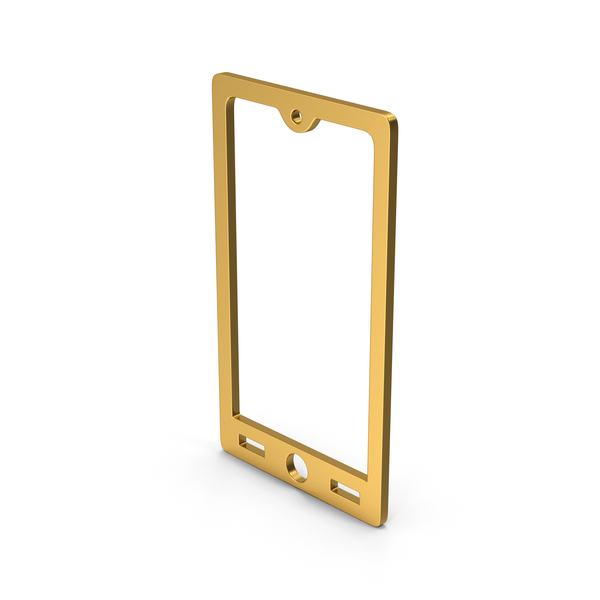 Logo: Symbol Smart Phone Gold PNG & PSD Images Logo: Symbol Smart Phone Gold PNG & PSD Images