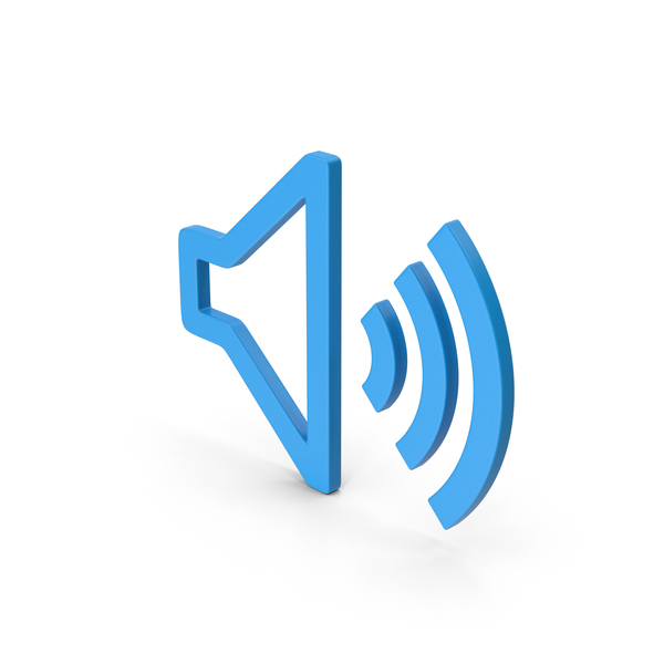 Symbol Sound Blue PNG & PSD Images
