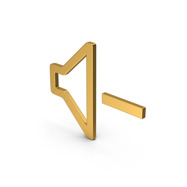 Computer Icon: Symbol Sound Minus Gold PNG & PSD Images Computer Icon: Symbol Sound Minus Gold PNG & PSD Images