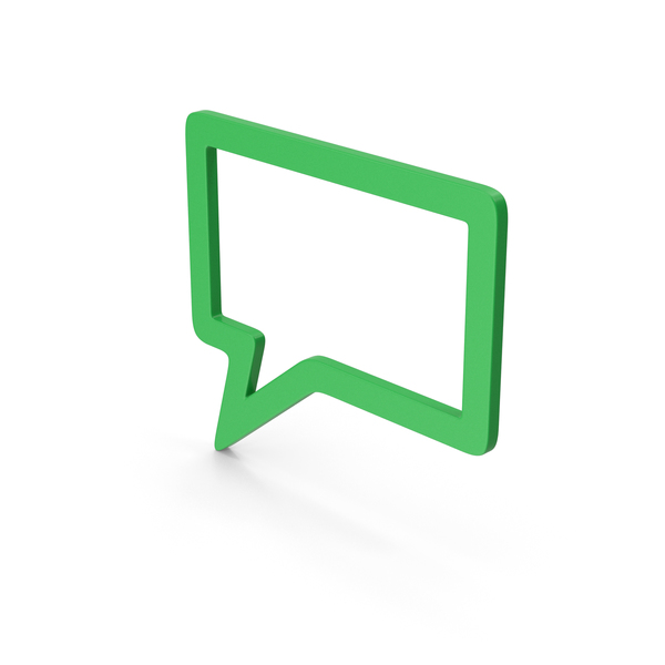 Balloon: Symbol Speech Bubble Green PNG & PSD Images