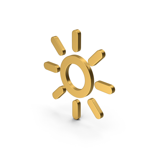 Symbol Sun Gold PNG Images & PSDs for Download | PixelSquid - S11541731D