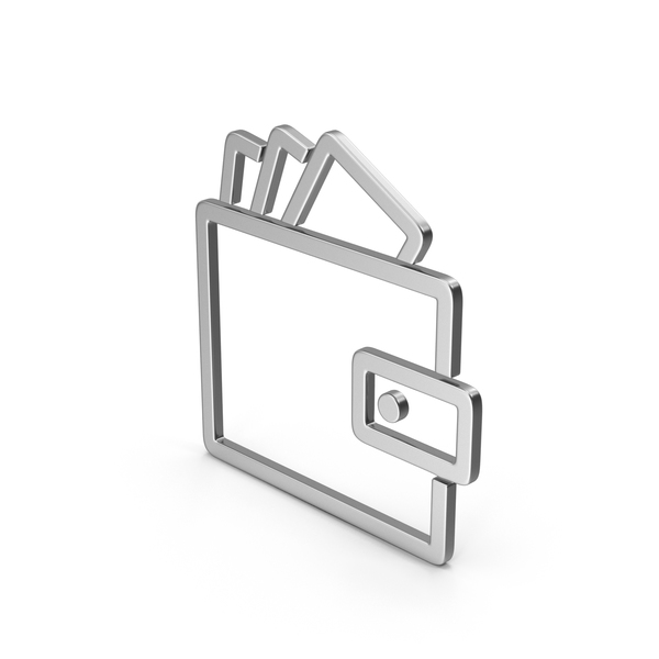 Symbols: Symbol Wallet With Money Silver PNG & PSD Images
