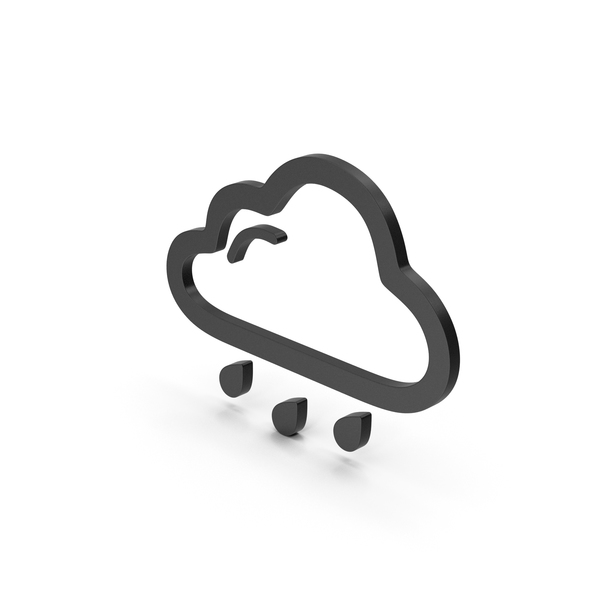 Meteorology Symbols: Symbol Weather Rain Black PNG & PSD Images
