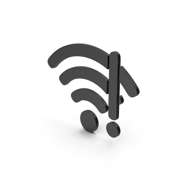 Wi Fi: Symbol WIFI Error Black PNG & PSD Images