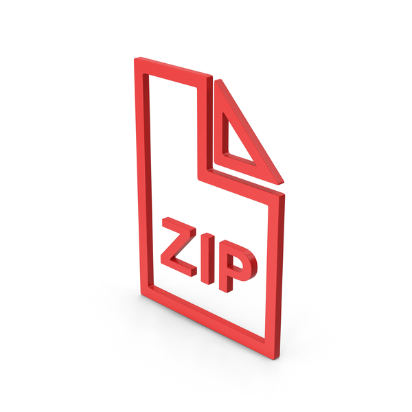 Holder: Symbol ZIP File Red PNG & PSD Images