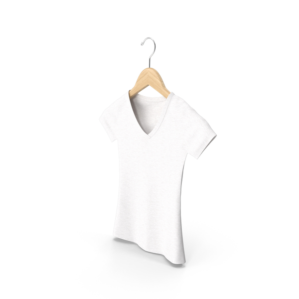 T Shirt Hanging Female V Neck White Blank PNG & PSD Images T Shirt Hanging Female V Neck White Blank PNG & PSD Images