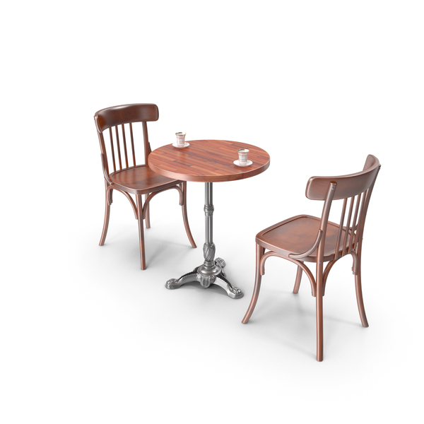 Table And Chair For Cafe PNG & PSD Images