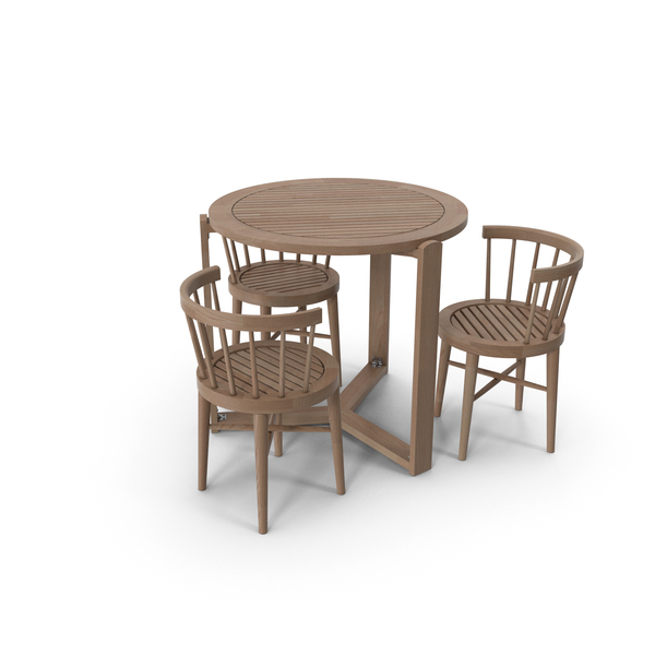 Dining Room Set: Table With Chairs PNG & PSD Images