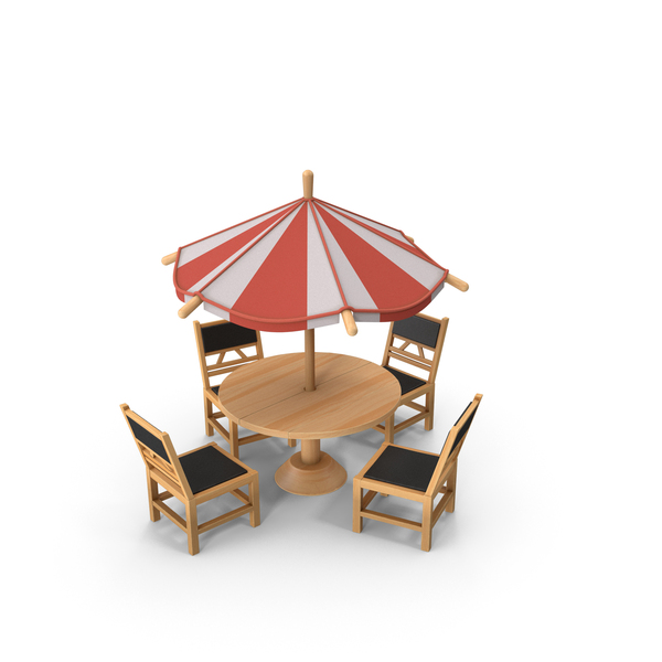Patio Umbrella: Table With Four Chairs PNG & PSD Images Patio Umbrella: Table With Four Chairs PNG & PSD Images