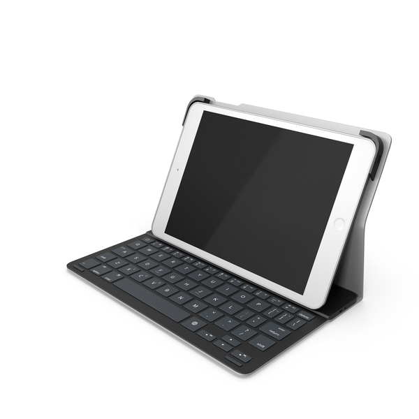 Tablet With Typing Keyboard Accessory PNG & PSD Images